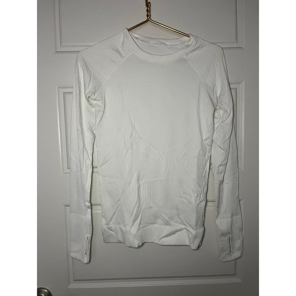 Lululemon Rest Less Pullover White sz 6